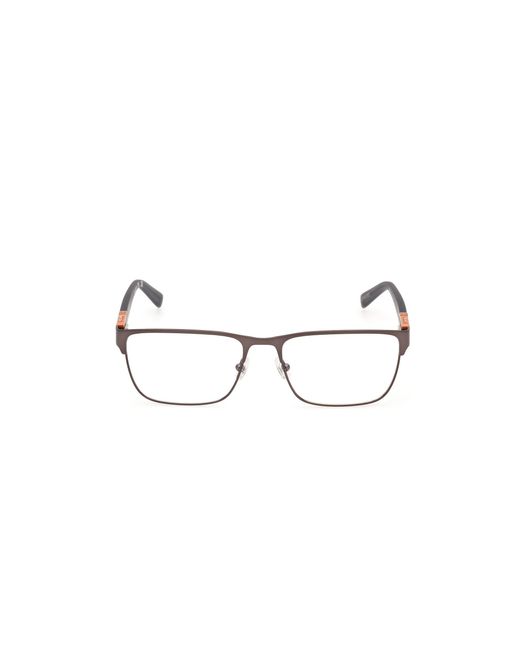 Timberland Black Tb50002 009 Optical Frames Metal Squared Normal for men
