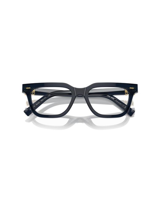 Miu Miu Black Mu 07Xv 16K1O1 Optical Frames Acetate Squared Normal