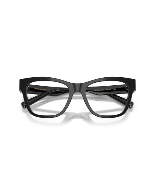 Dolce & Gabbana Black Dg3430 501 Optical Frames Acetate Squared Normal