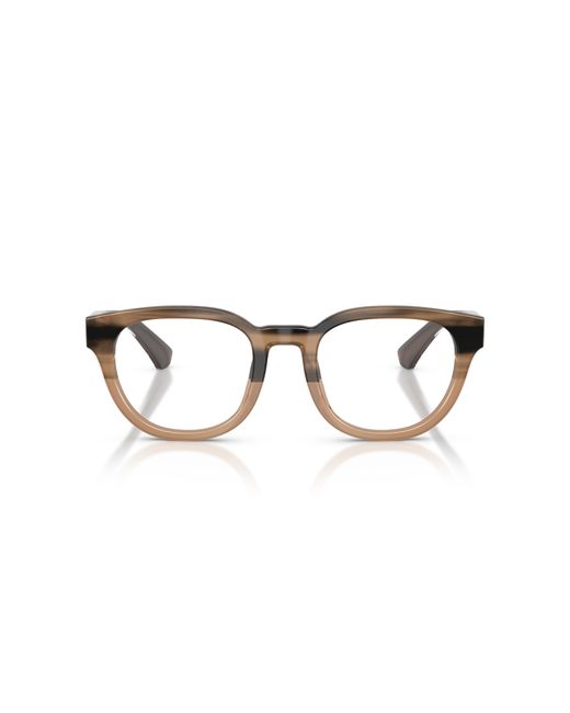 Burberry Black Be2454 4207 Optical Frames Acetate Transparent Round Normal for men