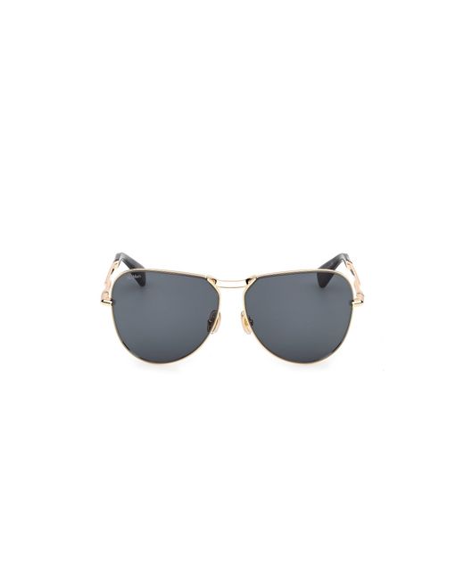 Max Mara Black Mm0134 Miller-2 30N Sunglasses Metal Pilot Normal