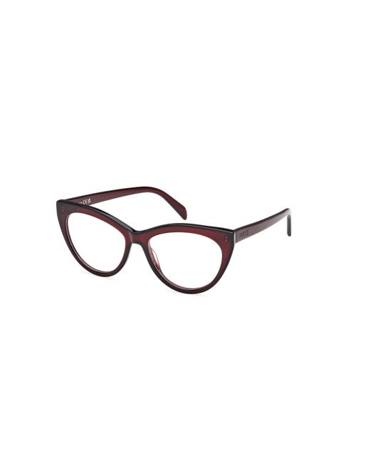 Emilio Pucci Black Ep5250 071 Optical Frames Acetate Cat Eye Normal