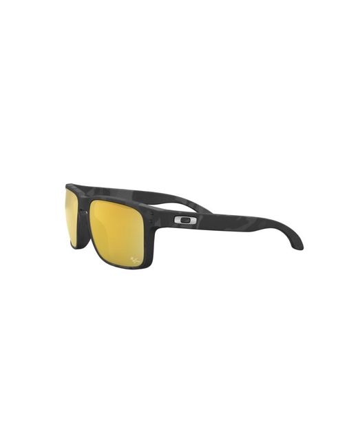 Oakley Black Oo9102 Holbrook 9102O3 Sunglasses Plastic Squared Polarized Prizm for men