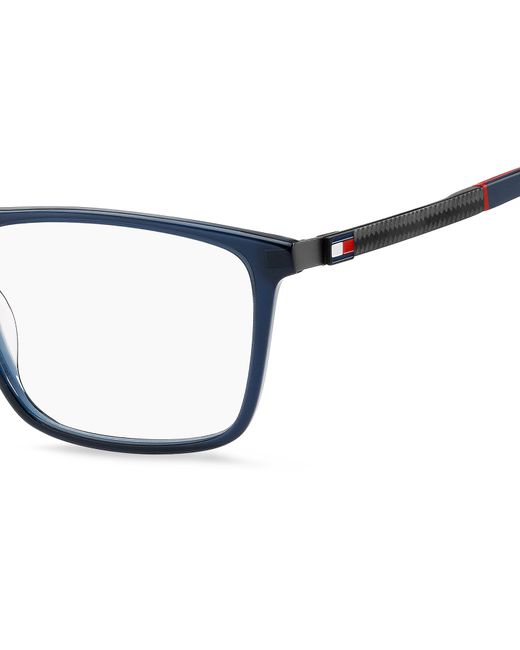 Tommy Hilfiger Black Th 2081 Pjp Optical Frames Acetate Squared for men