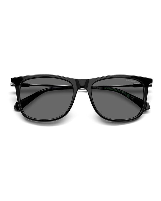Polaroid Black Pld 4145/S/X 807/M9 Sunglasses Plastic Squared Polarized for men