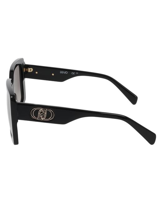 Liu Jo Black Lj816S 001 Sunglasses Acetate Squared Normal