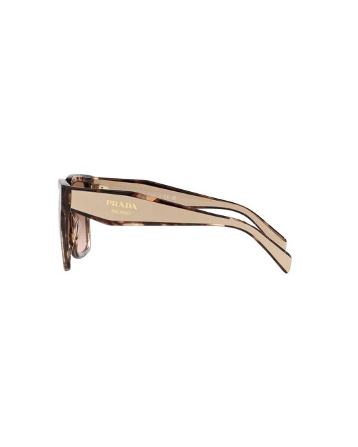 Prada Multicolor Pr 24Zs 07R0A6 Sunglasses Acetate Squared Normal Shaded