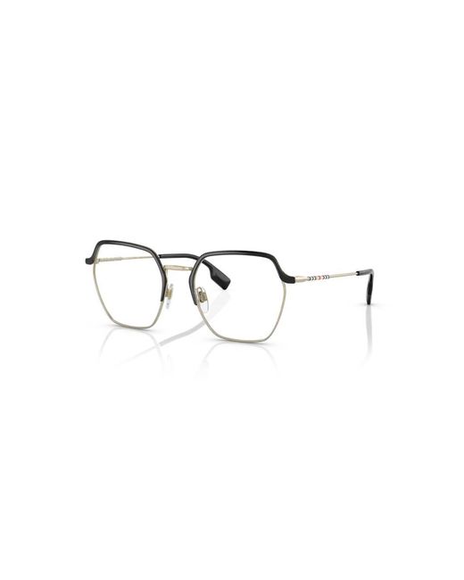 Burberry Black Be1371 Angelica 1326 Optical Frames Metal Transparent Geometric Normal