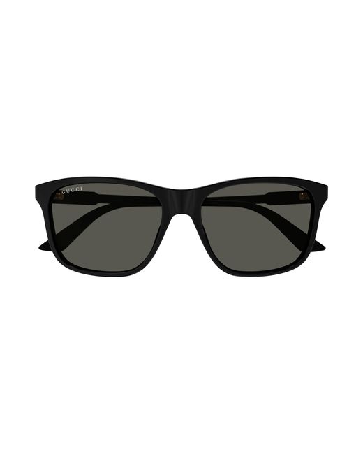 Gucci Black Gg1819S 001 Sunglasses Acetate Squared for men