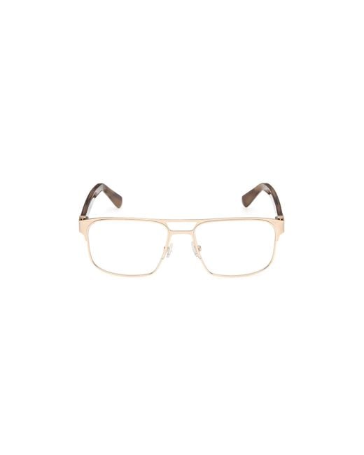 Guess Black Gu50367 32 Optical Frames Metal Squared Normal for men