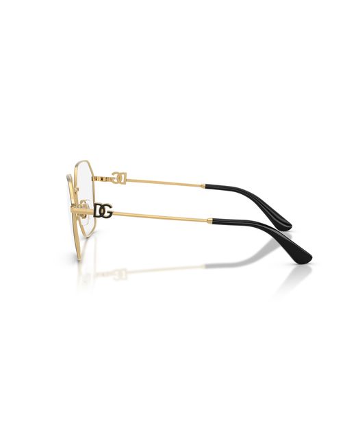 Dolce & Gabbana Black Dg1366 1334 Optical Frames Metal Transparent Pantos Normal