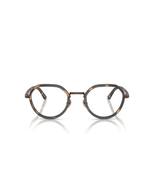 Giorgio Armani Black Ar5167 6405 Optical Frames Metal Transparent Round Normal for men