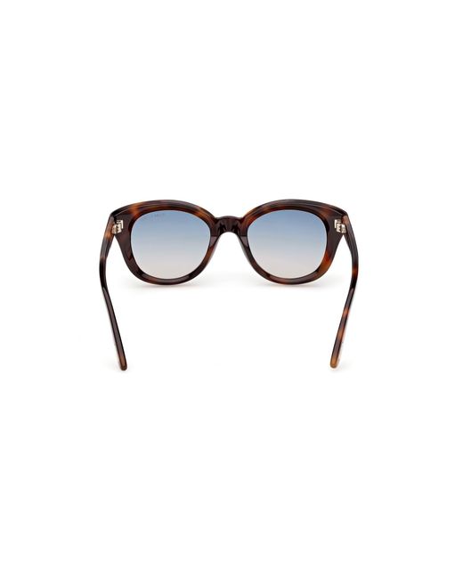 Tom Ford Black Ft1344 Nika-02 53P Sunglasses Acetate Round Normal