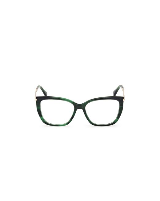 Max Mara Black Mm5007 098 Optical Frames Acetate Squared Normal
