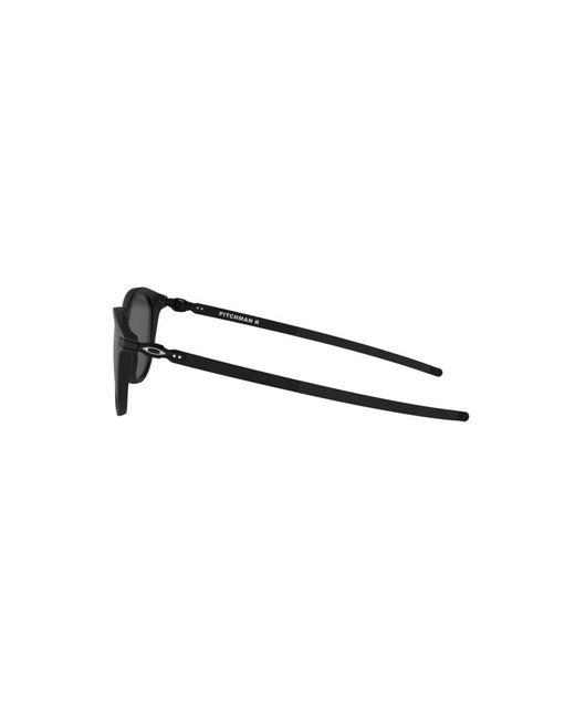 Oakley Black Oo9439 Pitchman R 943911 Sunglasses Plastic Round Polarized Prizm for men