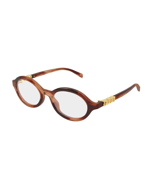 Gucci Black Gg2153O 003 Optical Frames Acetate Transparent Round