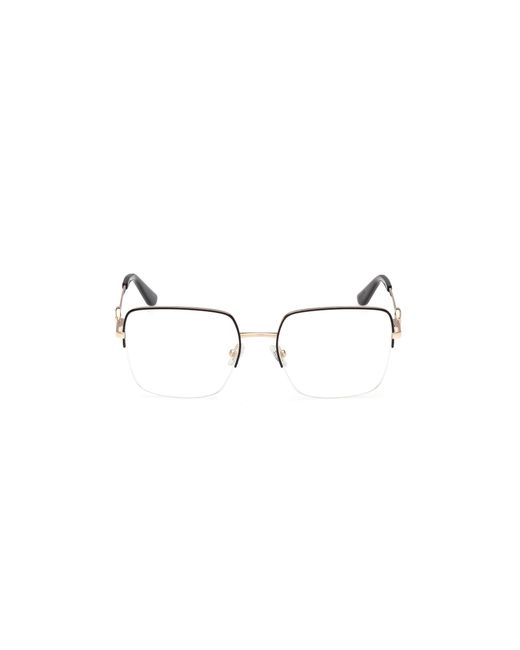 Guess Black Gu50347 005 Optical Frames Metal Squared Normal
