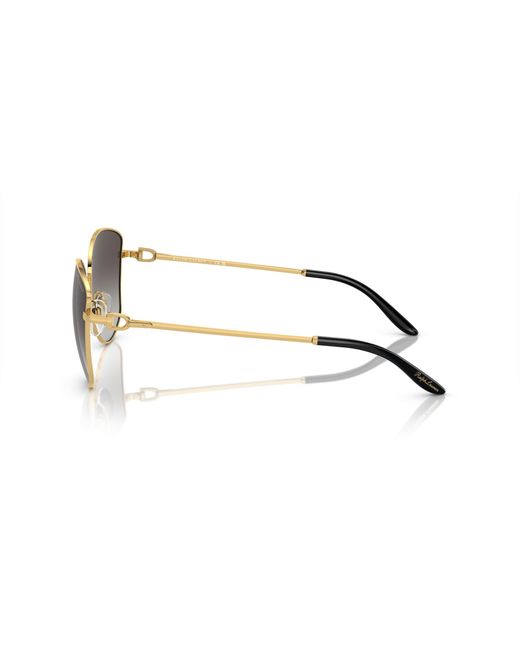 Ralph Lauren Black Rl7079 The Vivienne 90048G Sunglasses Metal Round Normal Shaded