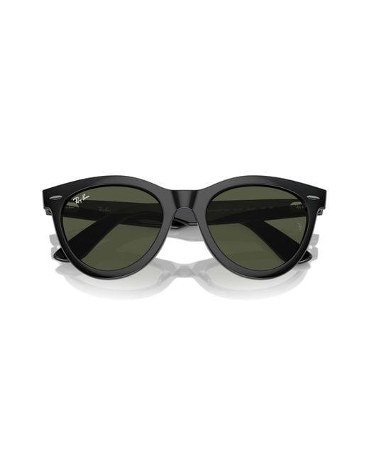 Ray-Ban Black Rb2241f Wayfarer Way Low Bridge Fit Sunglasses
