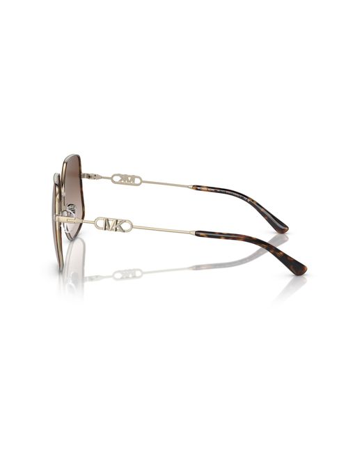 Michael Kors Black Mk1127J Empire Butterfly 101413 Sunglasses Metal Geometric Normal Shaded