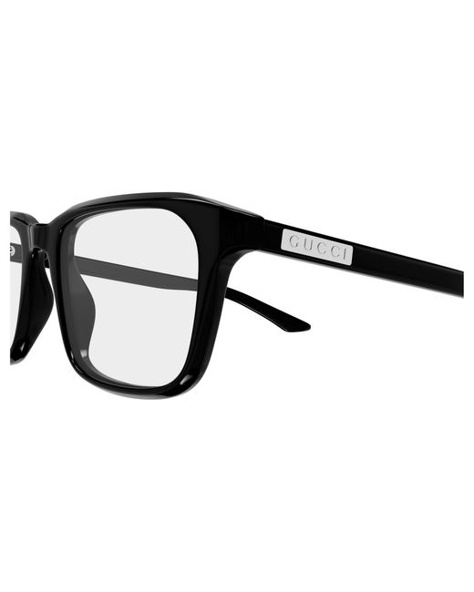 Gucci Black Gg2081O 005 Optical Frames Acetate Transparent Squared for men