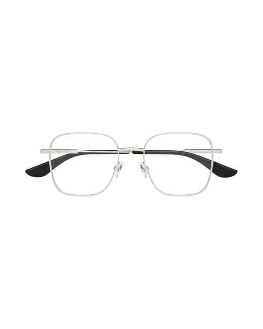McQueen Black Am0565O 001 Optical Frames Metal Transparent Squared