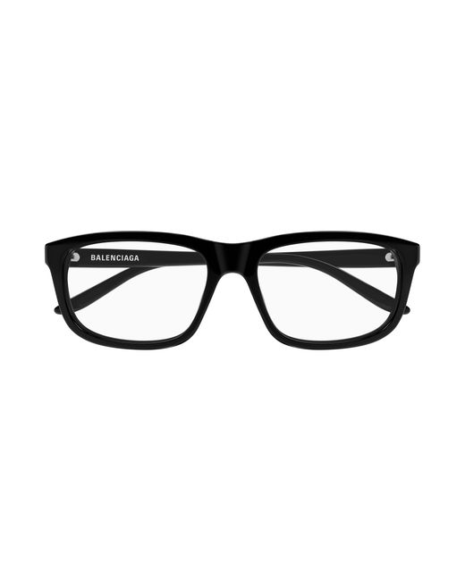 Balenciaga Black Bb0438O 001 Optical Frames Acetate Transparent Squared for men