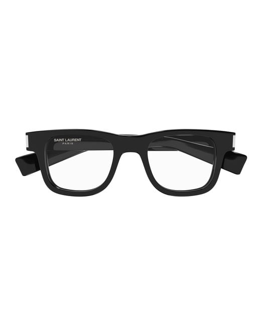 Saint Laurent Black Sl 564 Opt 005 Optical Frames Acetate Transparent Squared