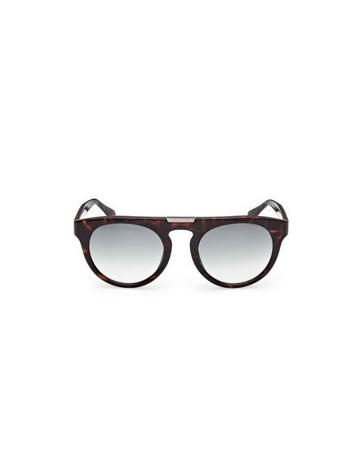 Guess Black Gu00275 52P Sunglasses Injected Round Normal for men