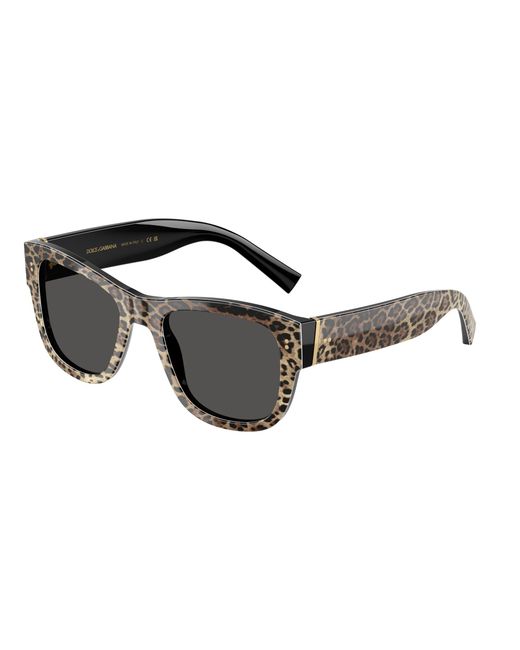 Dolce & Gabbana Black Dg4338 316387 Sunglasses Acetate Squared Normal for men