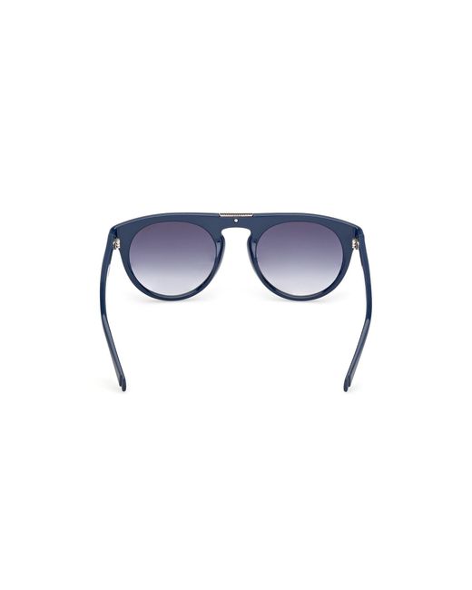 Guess Blue Gu00275 90W Sunglasses Injected Round Normal for men