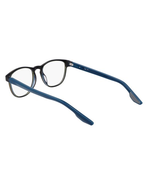 Nike Black 7162 445 Optical Frames Recycled Pet Round Normal for men