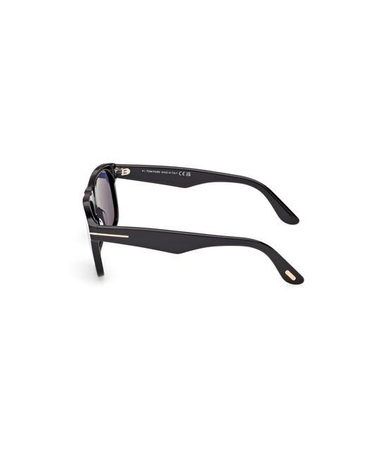 Tom Ford Black Ft1284 Marlon-02 01V Sunglasses Acetate Squared Normal for men