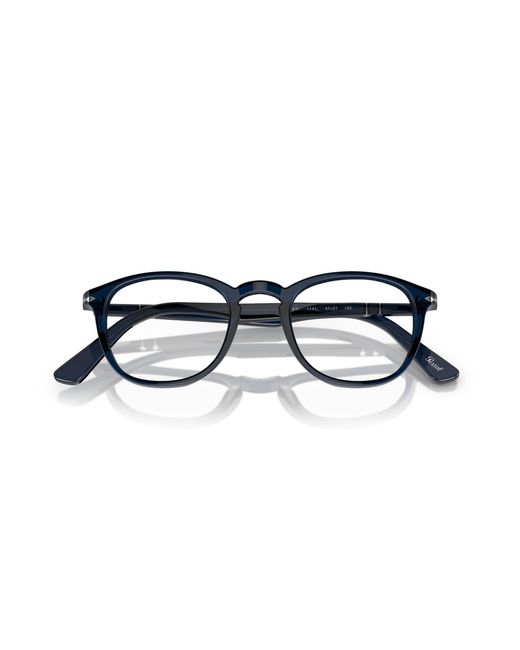 Persol Black Po3143V 1141 Optical Frames Acetate Transparent Round Normal for men