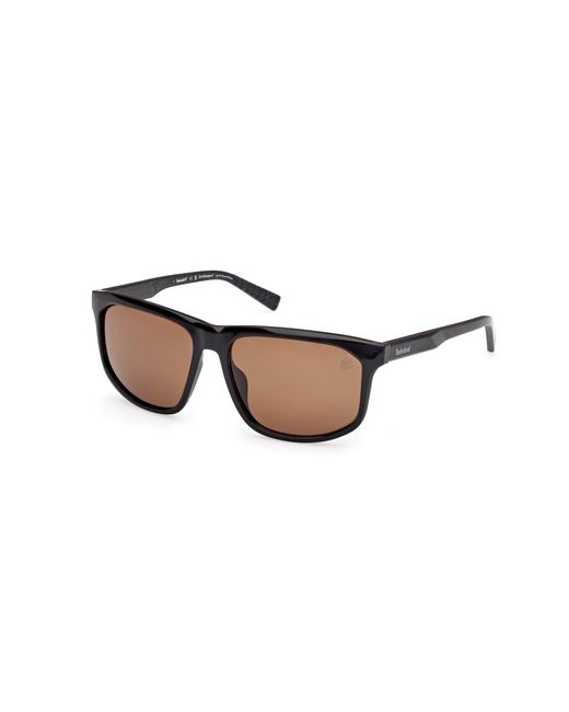 Timberland Black Tb00036-H 01H Sunglasses Injected Squared Polarized for men