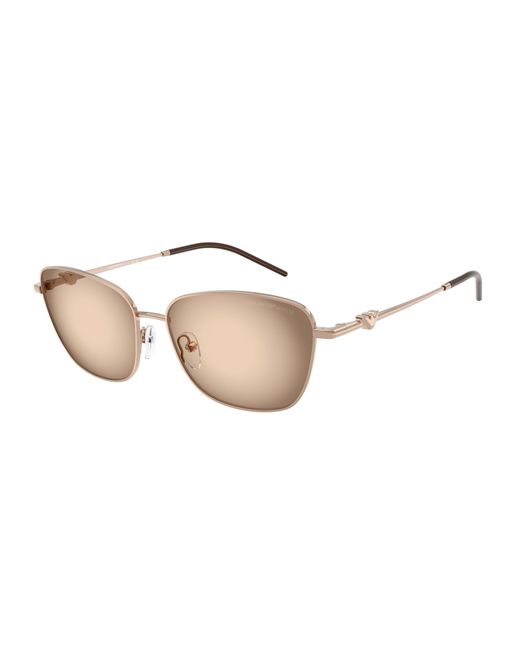 Emporio Armani Black Ea2170 301113 Sunglasses Metal Geometric Normal Shaded