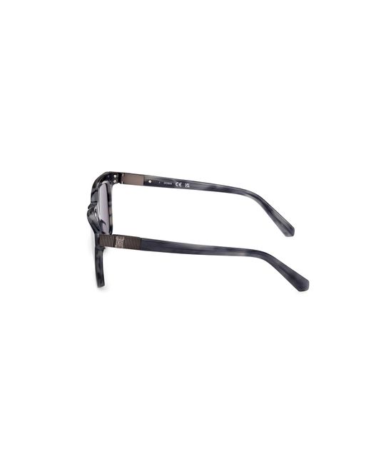 Guess Black Gu00279 92A Sunglasses Acetate Smoke Squared Normal for men