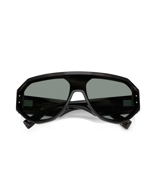 Dolce & Gabbana Black Dg4481 3440/1 Sunglasses Acetate Pilot Normal for men