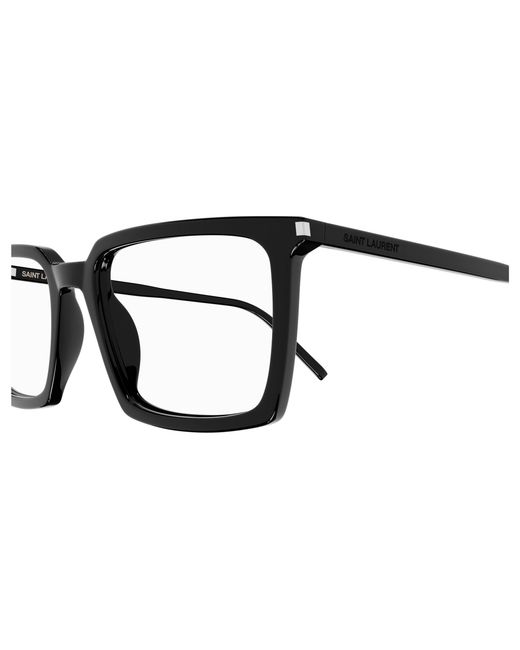 Saint Laurent Black Sl 624 001 Optical Frames Acetate Transparent Squared