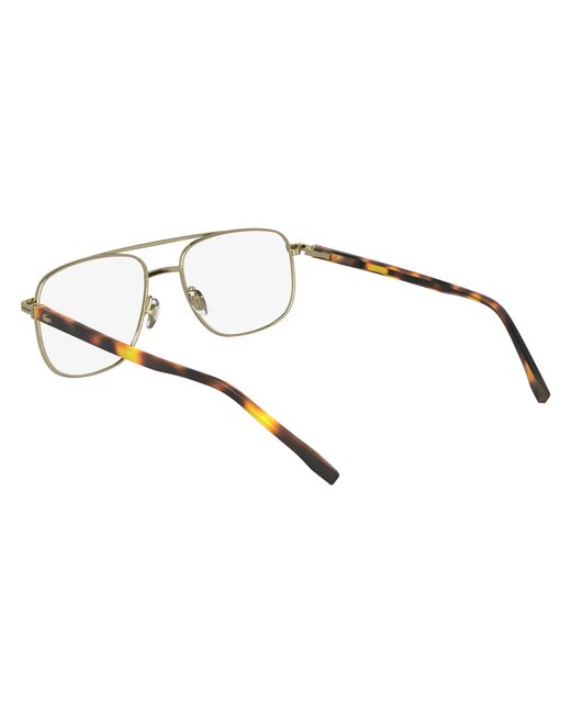 Lacoste Black L2302 714 Optical Frames Metal Squared Normal for men