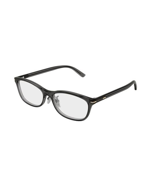 Gucci Black Gg2003Oj 003 Optical Frames Acetate Transparent Squared for men