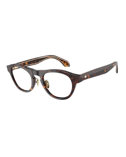 Giorgio Armani Black Ar8225 50261W Sunglasses Acetate Transparent Round Normal for men