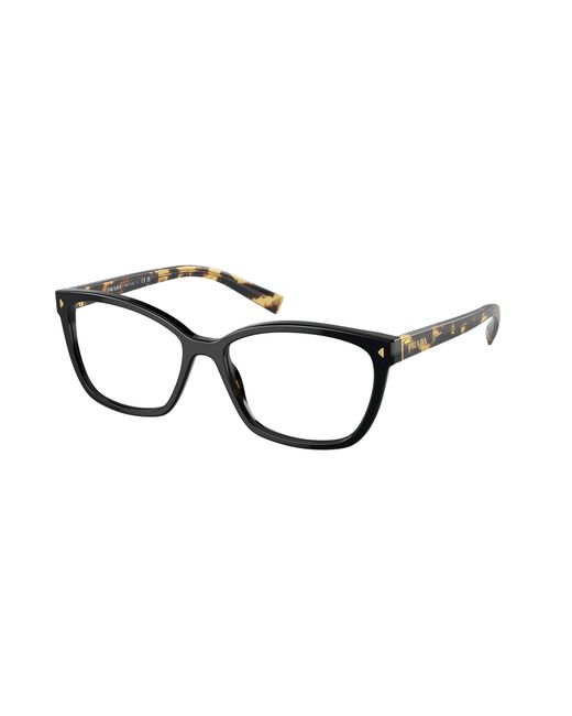 Prada Black Pr 15Zv 3891O1 Optical Frames Acetate Squared Normal