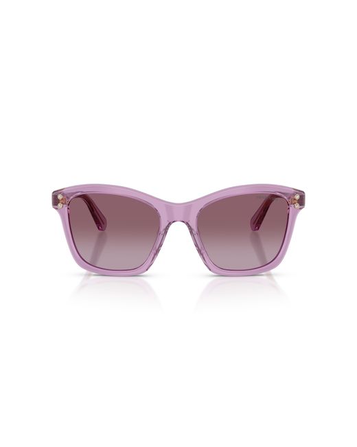 Swarovski Purple Sk6063 10968H Sunglasses Acetate Squared Normal Nuanced