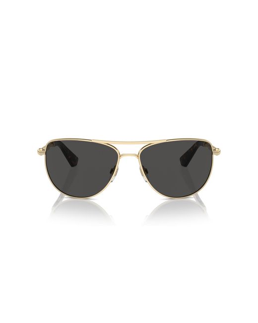 Burberry Black Be3149 110987 Sunglasses Metal Pilot Normal