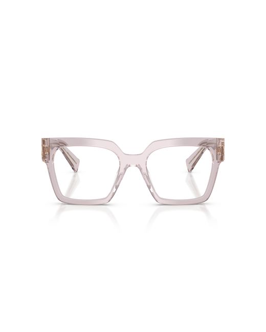 Miu Miu Black Mu 04Uv 12W1O1 Optical Frames Acetate Squared Normal