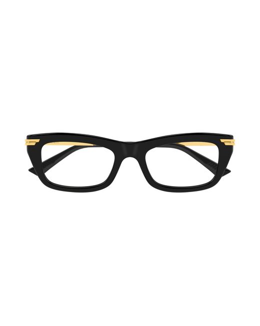 Bottega Veneta Black Bv1371O 001 Optical Frames Acetate Transparent Squared