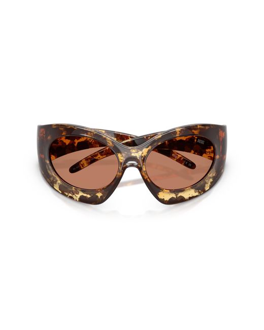 DIESEL Black Dl3014U 201373 Sunglasses Injected Cat Eye Normal
