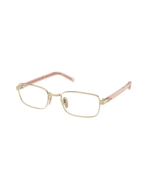 Prada Black Pr B54V Zvn1O1 Optical Frames Metal Transparent Squared Normal