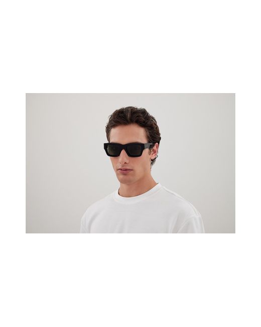 Gucci Black Gg1668S 001 Sunglasses Acetate Squared for men